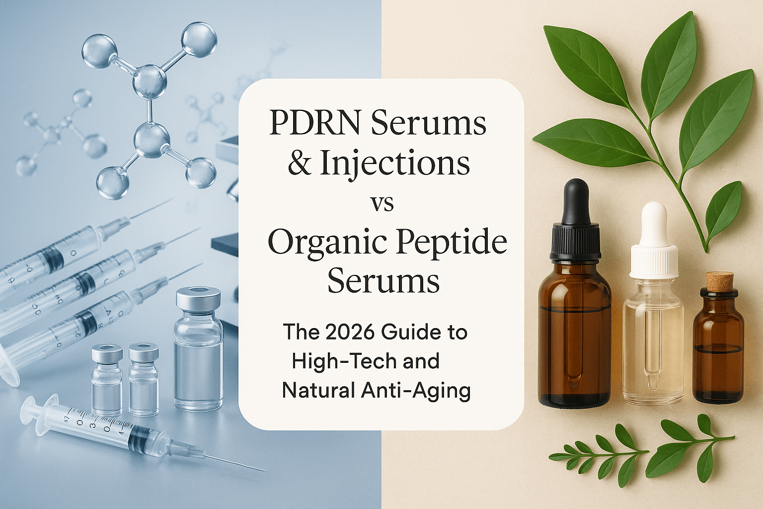 PDRN Serums & Injections vs Organic Peptide Serums: The 2026 Guide to High-Tech and Natural Anti-Aging